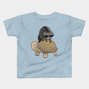 turtle and raccoon Kids T-Shirt